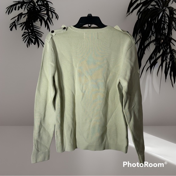 Normandy Monroe medium mint green 100% cotton sweater patch on sleeve - Picture 2 of 10